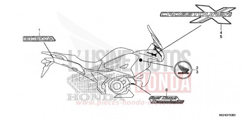 MARQUE (ED,RU,TH) VFR1200XG de 2016